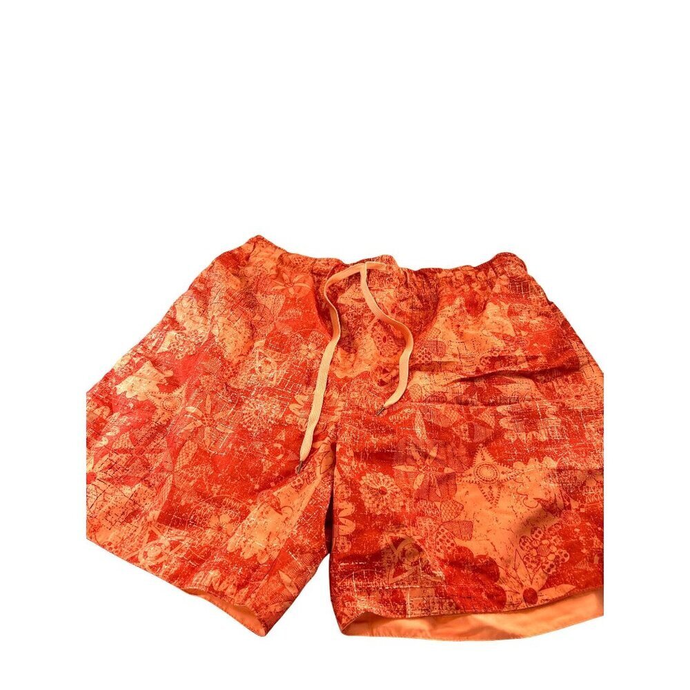 Jimmy Buffett Its 5 O'Clock Somewhere Mens Swim/Board Shorts Orange Draw String